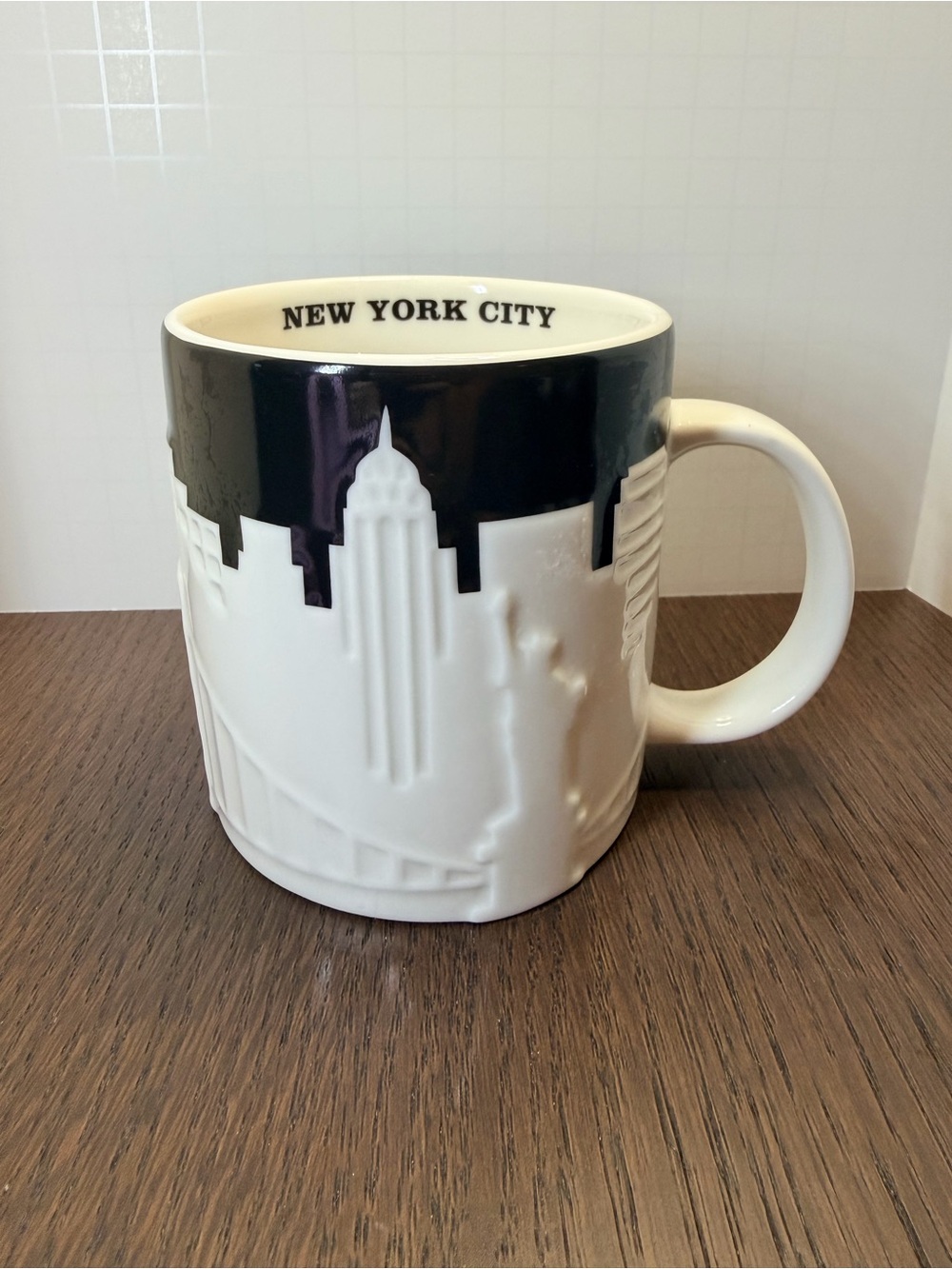 Starbucks New York City Black and White Skyline Mug